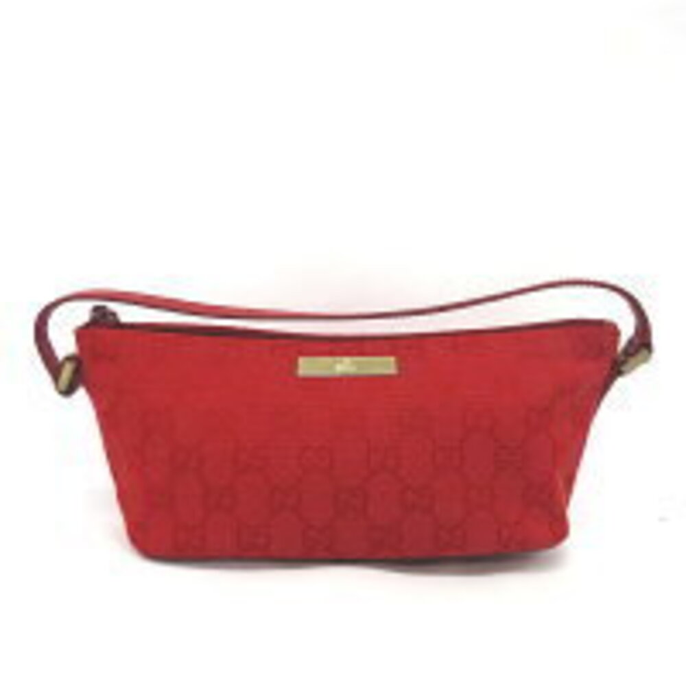 Gucci handbag accessory Clutch GG canvas Red